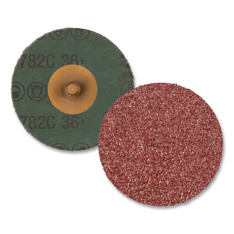 Roloc™ Fibre Disc 782C, Precision Shaped Ceramic, 2 in dia, 80+ Grit, TR, Die R200P