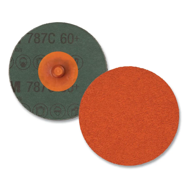 Roloc™ Fibre Disc 787C, Precision Shaped Ceramic, 2 in dia, 120+ Grit, TR, Die R200P