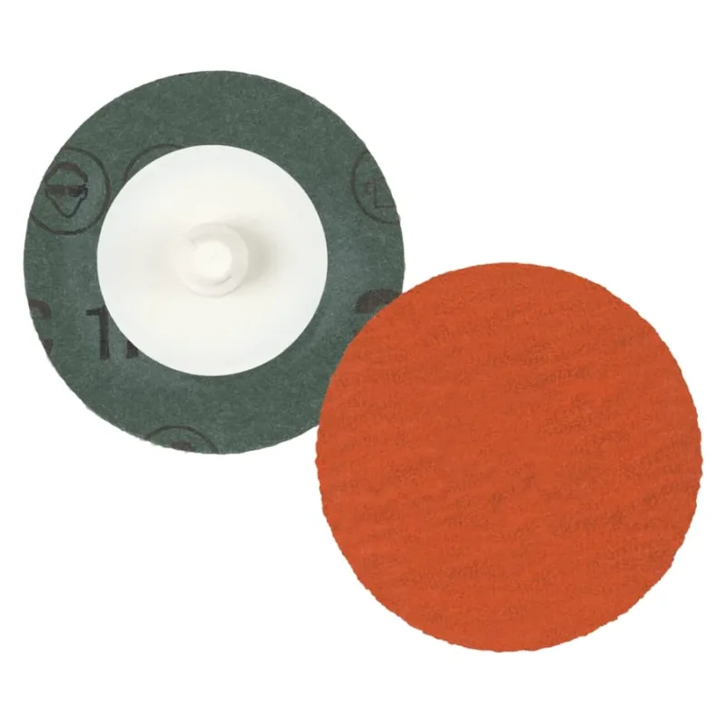 Roloc™ Fibre Disc 787C, Precision Shaped Ceramic, 4 in dia, 120+ Grit, TR, Die R400BB