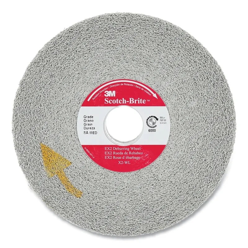 EX2 Deburring Wheel, 12 in, 8S Fine, Silicon Carbide