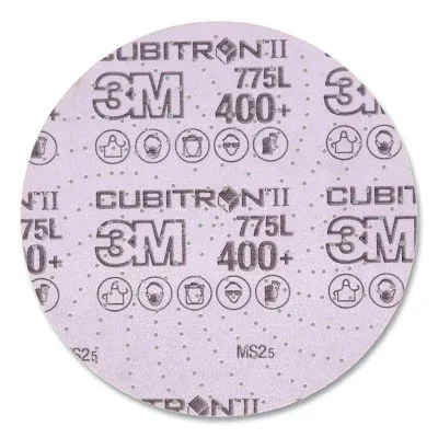 Xtract™ Cubitron™ II Film Disc 775L, Precision-Shaped Ceramic, 6 in dia, 400+ Grit, Die 600LG