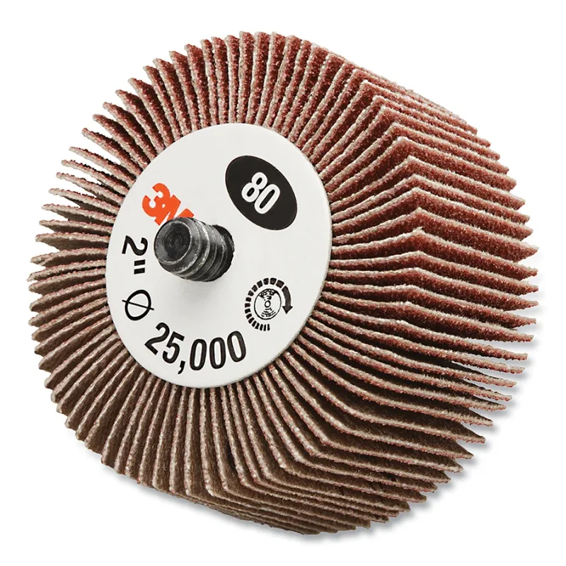 Flap Wheel 244D, 60 X-Weight, Type 83, 3 in x 1/2 in x 1/4 in, 10 EA/BX