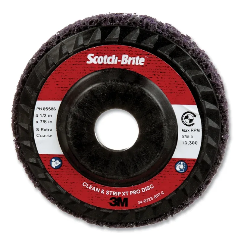 Clean and Strip XT Pro and XT Pro Extra Cut Disc, 4.5 in dia x 0.875 in arbor, 13300 RPM, Silicon Carbide, Extra Coarse