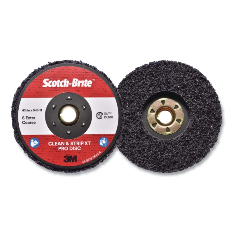 Clean and Strip XT Pro and XT Pro Extra Cut Disc, 4-1/2 in dia, Extra Coarse, 13300 RPM, Silicon Carbide, Purple, XO-DC