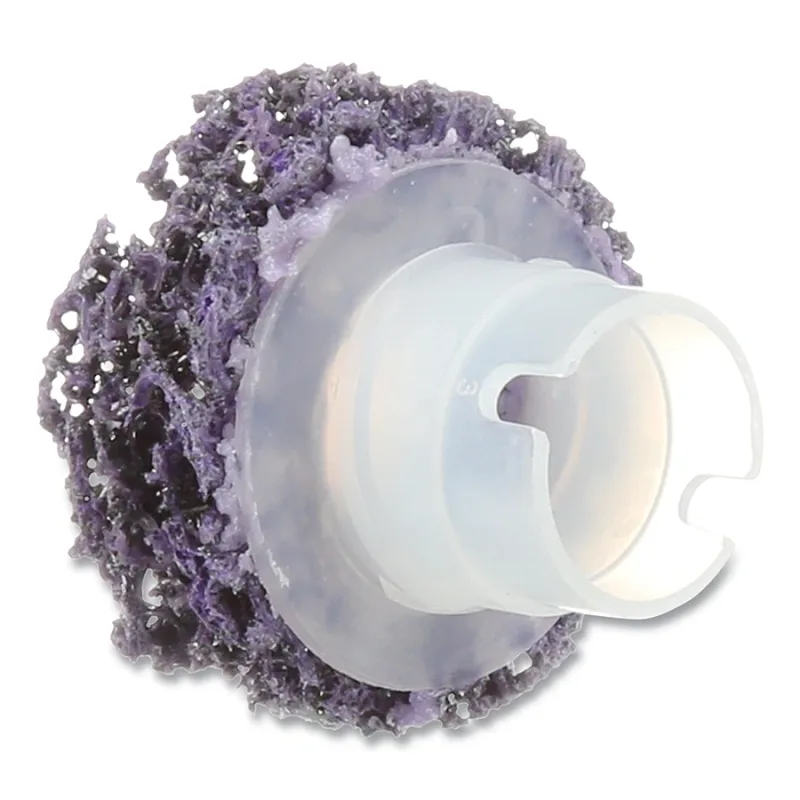 Roloc™ Pro Brake Hub Cleaning Disc, Silicon Carbide, Extra Coarse, 1-1/2 in dia x 5/8 in dia AH, 20000 RPM, Purple