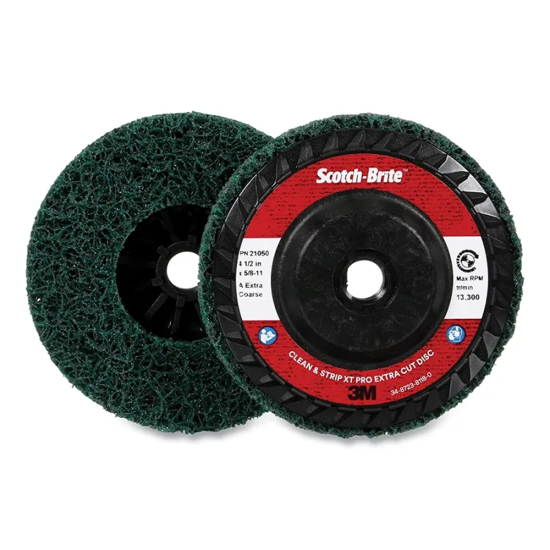 Scotch-Brite Clean and Strip XT Pro Extra Cut Disc Aluminum Oxide Extra Coarse 4-1/2 in x 5/8-11 Type 27