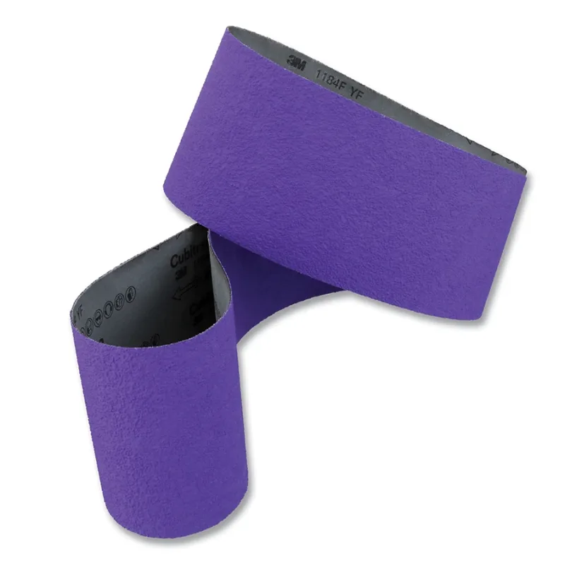 Cubitron™ 3 Cloth Belt 1184F, Precision Shaped Ceramic, 6 in W x 114 in L, 36+ Grit, Film-lok, Single-flex