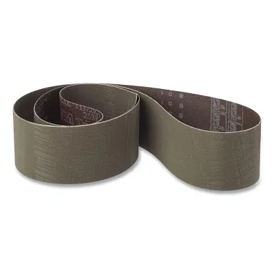 Trizact™ Cloth Belt, 237AA, XF-Weight, 1.5 in W x 299 in L, A6 Grit, AO, Film-Lok/Single Flex