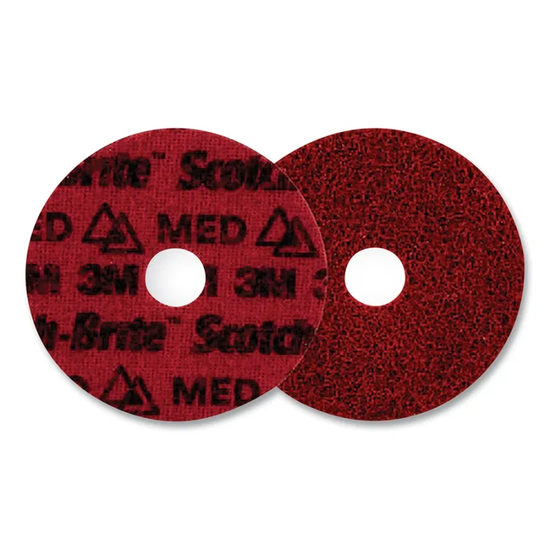 Scotch-Brite™ Precision Surface Conditioning Disc, 7 in dia x 7/8 in, 8600 RPM, Hook-and-Loop, MED, 25 EA/CA