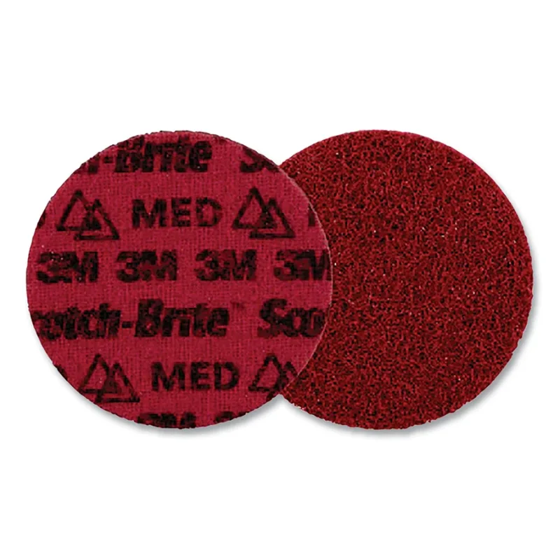 Scotch-Brite™ Precision Surface Conditioning Disc, 4-1/2 in dia x NH, 13330 RPM, Hook-and-Loop, MED, 50 EA/CA