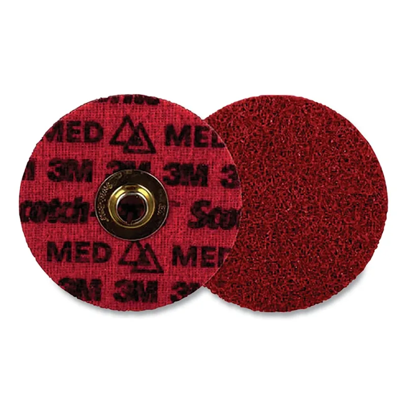 Scotch-Brite™ Precision Surface Conditioning Disc, 4-1/2 in dia x 5/8 in-11, 13300 RPM, TN Quick Change, MED, 10 EA/CA