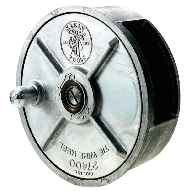 Tie-Wire Reel, Holds 12 ga to 18 ga Wire, Aluminum Alloy with Steel Wear Parts