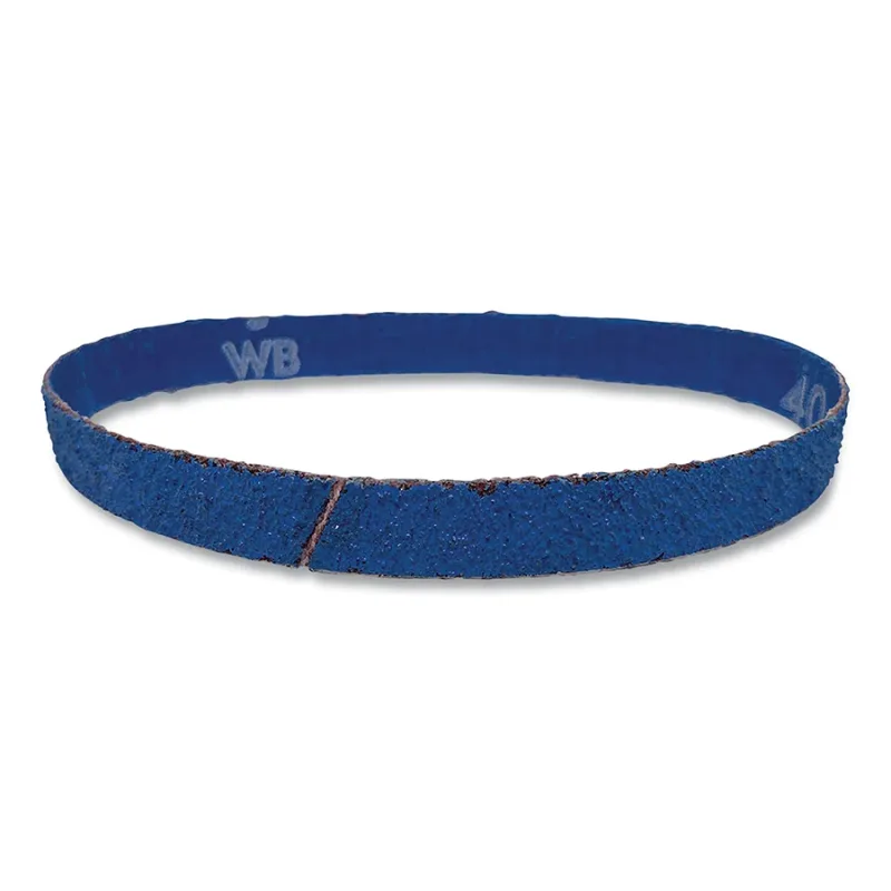 DynaCut™ Sanding Belt, 1/2 in W, 12 in L, 40 Grit, Alumina Zirconia