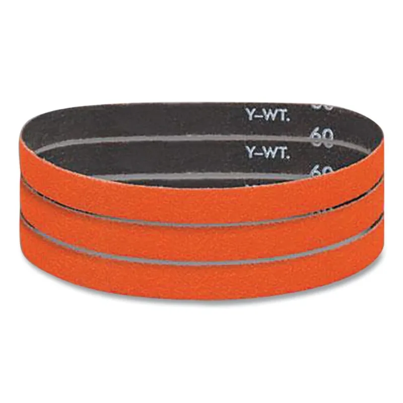 DynaCut™ Ceramic (CER) Narrow Abrasive Belt, 1/2 in W x 24 in L, 80 Grit