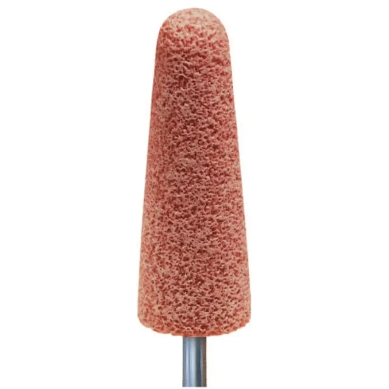 Series A Steel Edge Mounted Point Abrasive Bit, A3, 1 in Outer dia, 1/4 in Shank dia, 30 Grit, O