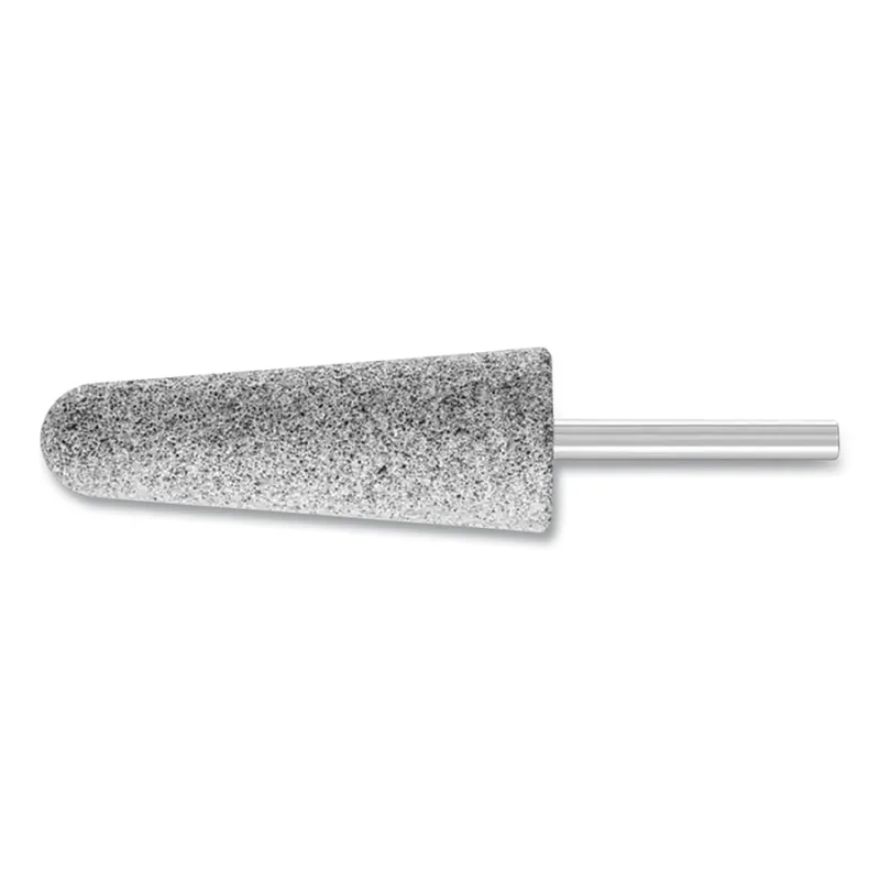 Series A Cast Edge Mounted Point Abrasive Bit, A3, 1 in Outer dia, 1/4 in Shank dia, 30 Grit, R