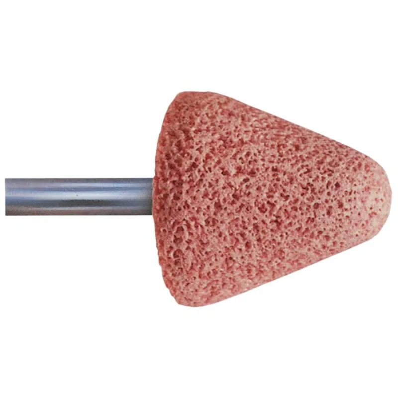 Series A Steel Edge Mounted Point Abrasive Bit, A4, 1-1/4 in Outer dia, 1/4 in Shank dia, 30 Grit, O