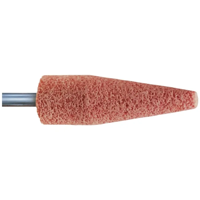 Series A Steel Edge Mounted Point Abrasive Bit, A11, 7/8 in Outer dia, 1/4 in Shank dia, 30 Grit, O