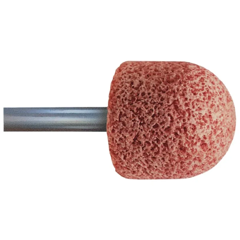 Series A Steel Edge Mounted Point Abrasive Bit, A21, 1 in Outer dia, 1/4 in Shank dia, 30 Grit, O