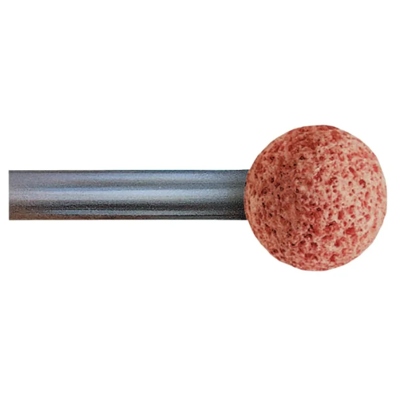 Series A Steel Edge Mounted Point Abrasive Bit, A26, 5/8 in Outer dia, 1/4 in Shank dia, 30 Grit, O