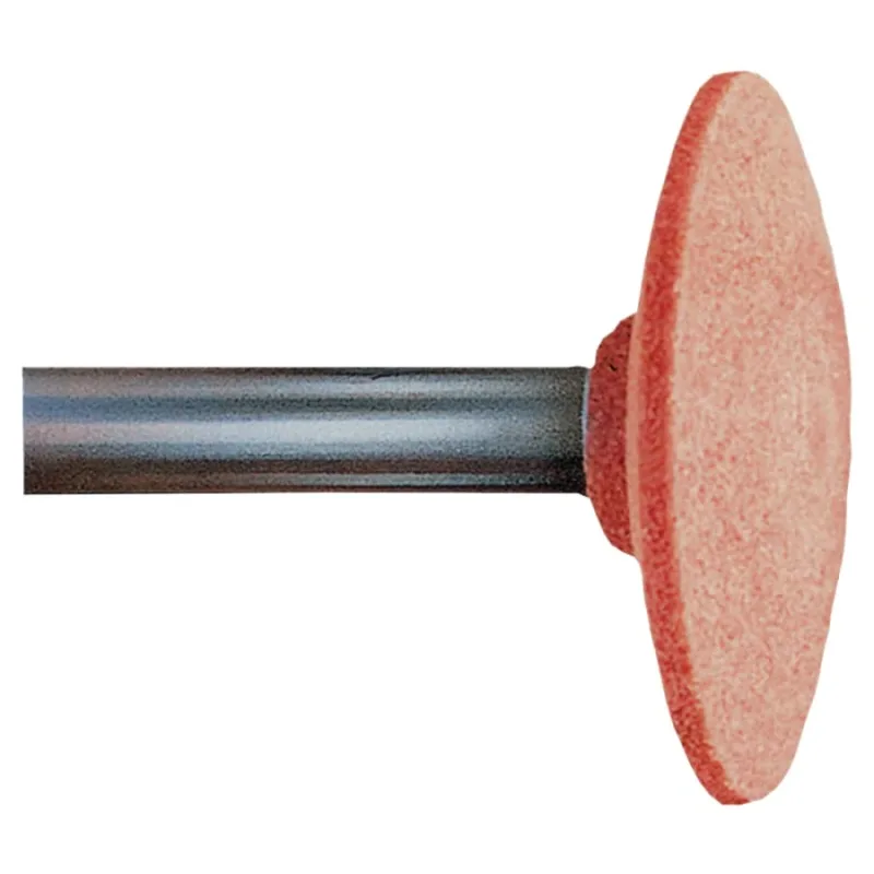 Series A Steel Edge Mounted Point Abrasive Bit, A37, 1-1/4 in Outer dia, 1/4 in Shank dia, 60 Grit, O