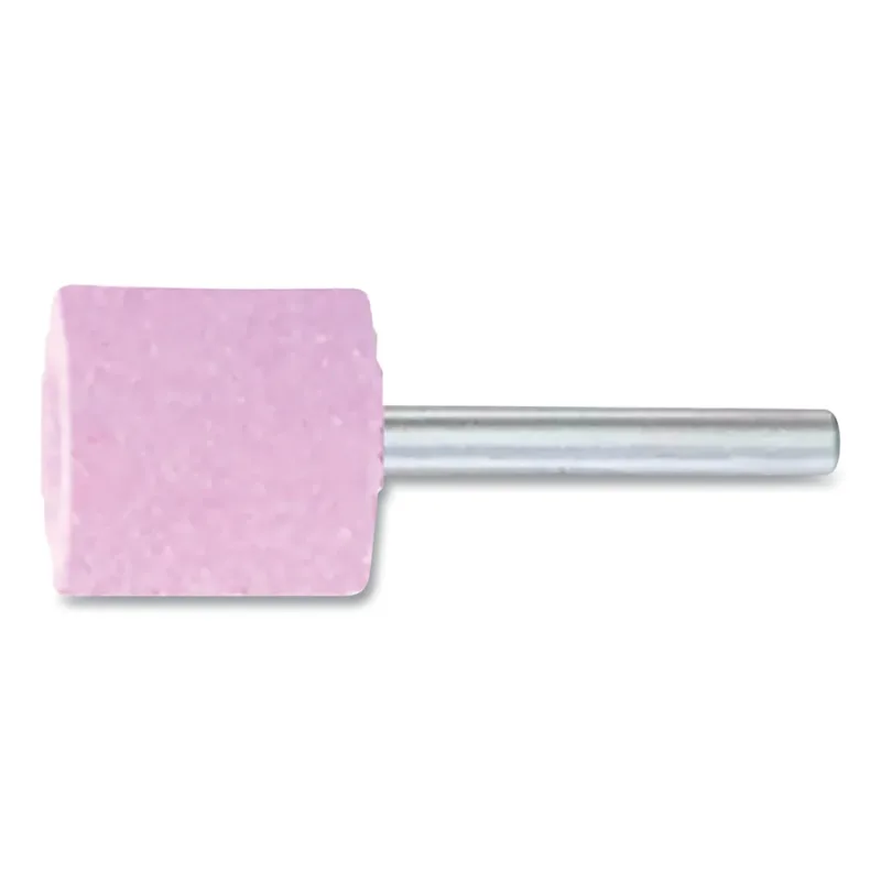 Series A Steel Edge Mounted Point Abrasive Bit, A38, 1 in Outer dia, 1/4 in Shank dia, 30 Grit, O