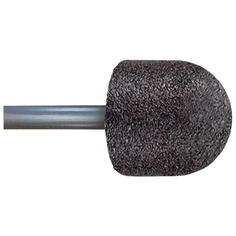 Mounted Points, 1 in Dia, 1/4 in Arbor, 30 Grit Aluminum Oxide