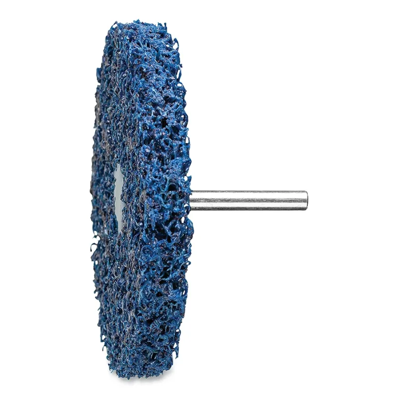 4"X1/2" POLICLEAN PLUS MOUNTED WHEEL 1/4" SHANK