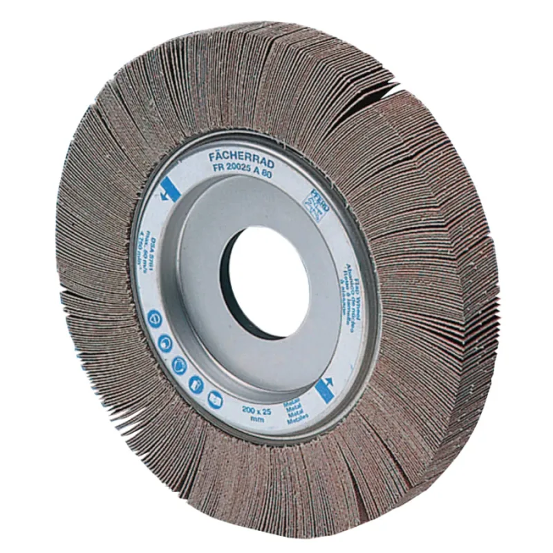 Unmounted Coated Flap Wheel, 6 in x 1 in, 80 Grit, 6300 RPM