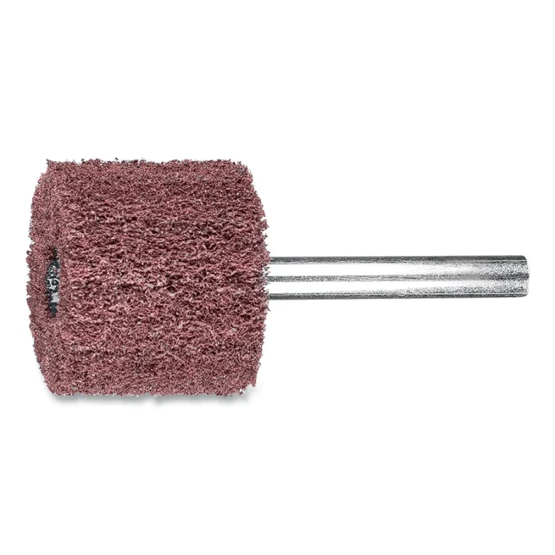 Mounted Flap Wheel, 1 in x 1, 180 Grit, Radial, 1/4 in Shank, Aluminum Oxide