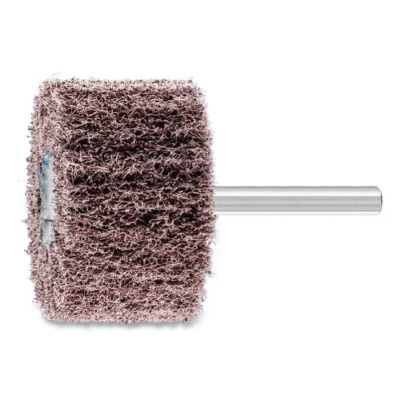 Mounted Flap Wheel, 2 in x 1-1/4, 100 Grit, Radial, 1/4 in Shank, Aluminum Oxide