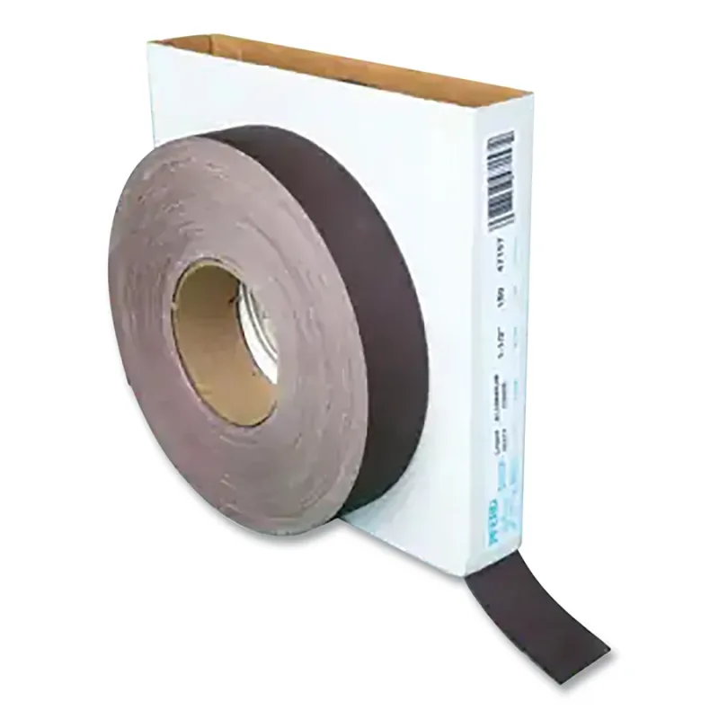Shop Roll, Flexible Light Duty, Aluminum Oxide, 1-1/2 in W, 50 yd L, 180 Grit