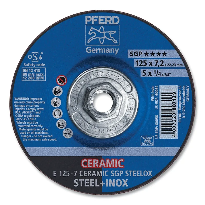 5" X 1/4" GR WH, 5/8-11THD. CO 24 Q SG SS TY 27