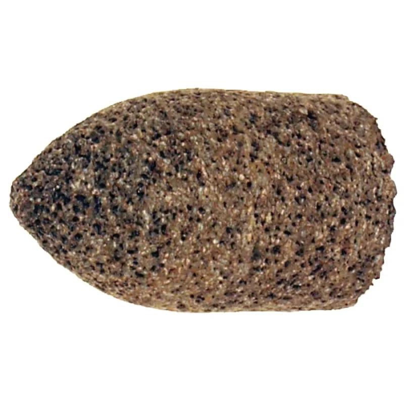 Cones and Plugs, 2 in Dia, 5/8 in Arbor, 16 Grit Aluminum Oxide