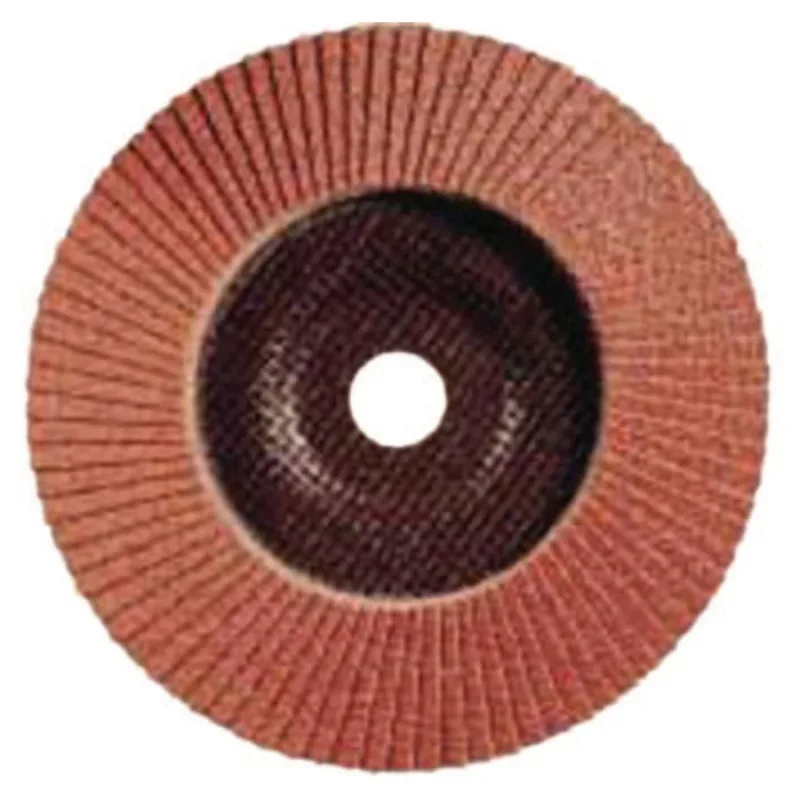 POLIFAN® Type 29 SG Flap Disc, 4-1/2 in dia, 60 Grit, 7/8 in Arbor dia, 13300 RPM, Aluminum Oxide A