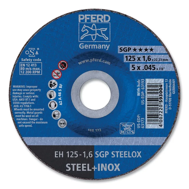 5 X .045 X 7/8 T27 CUT-OFF WHEEL A46 S SGP-INOX
