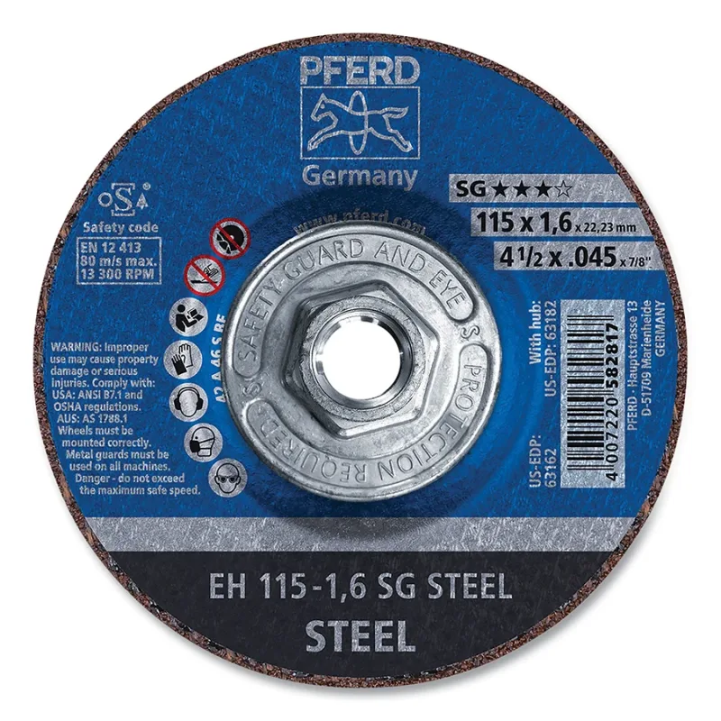 4-1/2 X .045 X 5/8-11 T27 CUT-OFF WHEEL A 46 S S