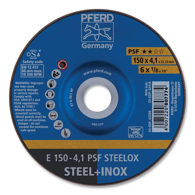 6 X 1/8 PL WHL 7/8" A.HA 30 M PSF-INOX-PIPE T27