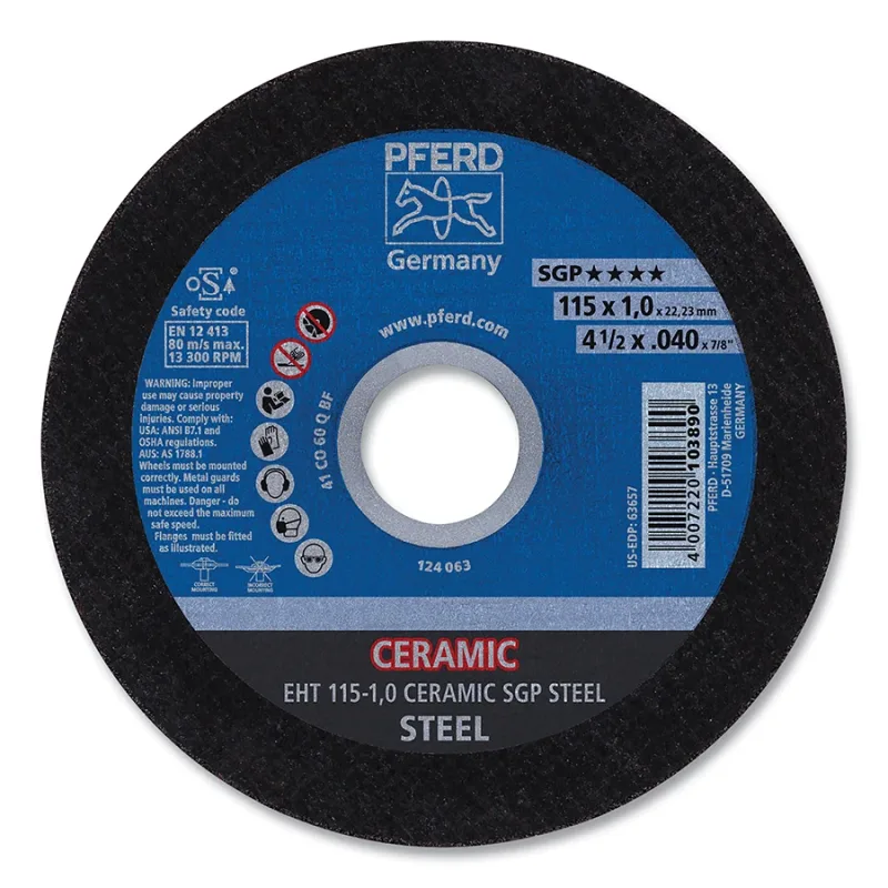 4-1/2" X .040" CUT WHL 7/8" AH CER SGP STEEL T1