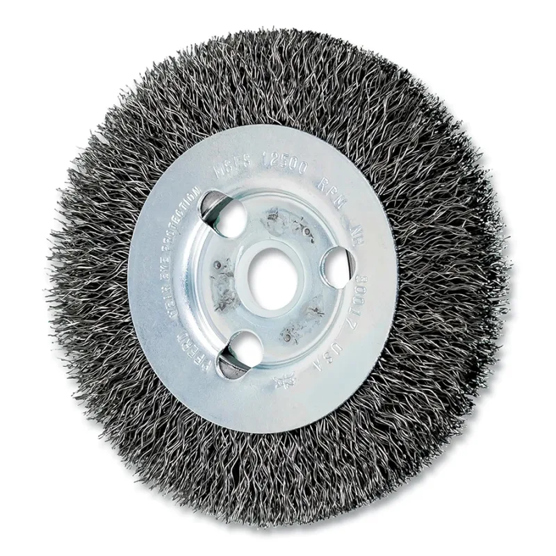 4" CRIMPED WIRE WHEEL NARROW FACE .012 CS WIRE