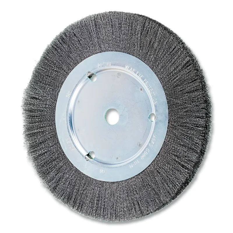 8" CRIMPED WIRE WHEEL NARROW FACE .006 CS WIRE