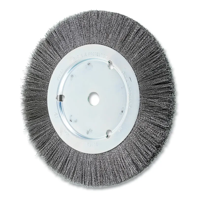 8" CRIMPED WIRE WHEEL NARROW FACE .008 CS WIRE