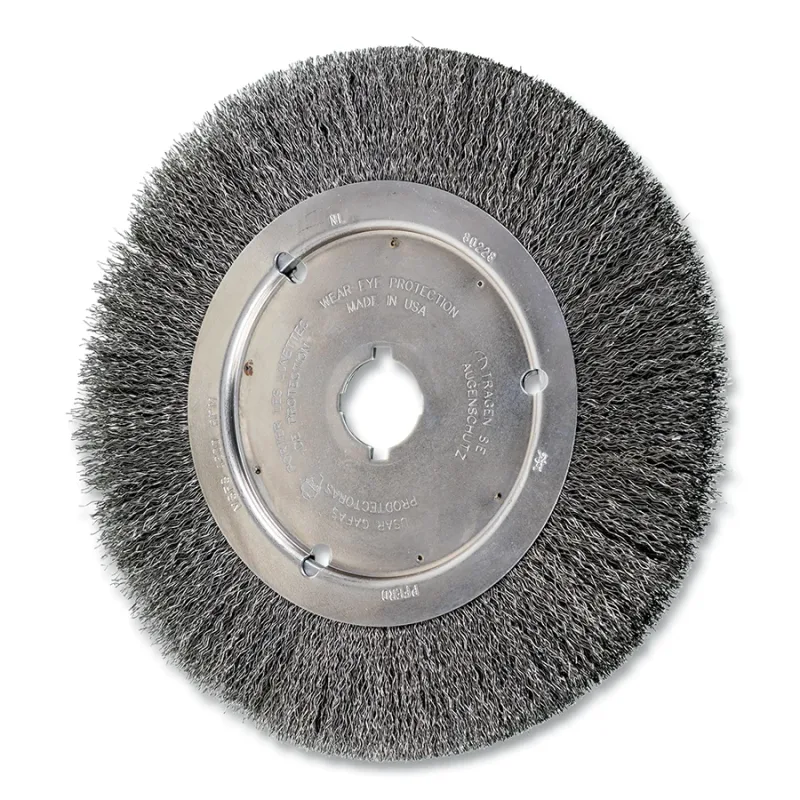 10" CRIMPED WIRE WHEEL NARROW FACE .014" CS WIRE