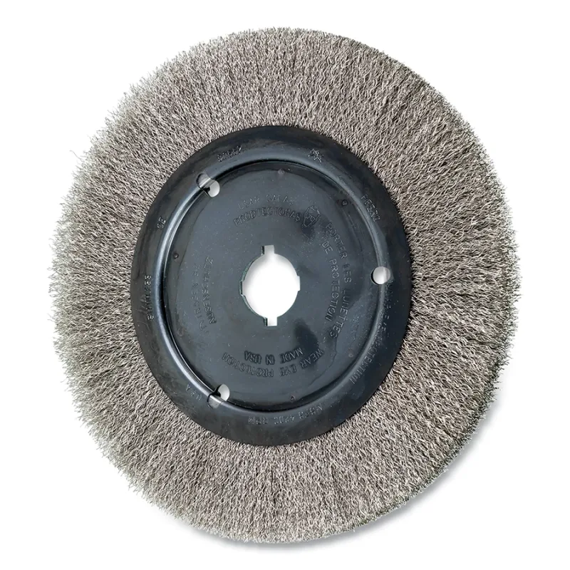 10" CRIMPED WIRE WHEEL NARROW FACE .012 SS WIRE