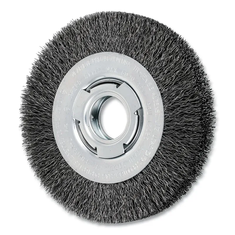 6" CRIMPED WIRE WHEEL MEDIUM FACE .014 CS WIRE