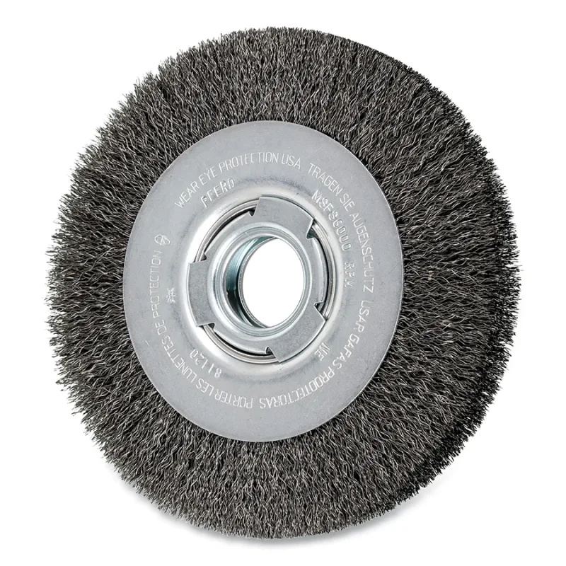 7" CRIMPED WIRE WHEEL MEDIUM FACE .010 CS WIRE