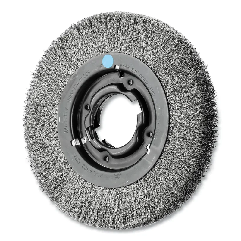8" CRIMPED WIRE WHEEL MEDIUM FACE .012 SS WIRE