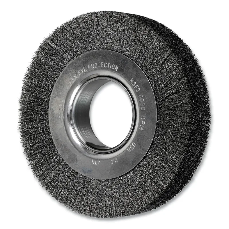6" CRIMPED WIRE WHEEL WIDE FACE .006 CS WIRE