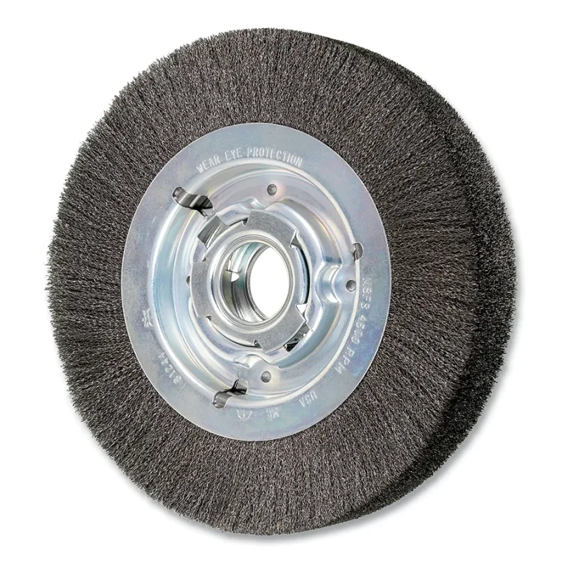 8" CRIMPED WIRE WHEEL WIDE FACE .006 CS WIRE