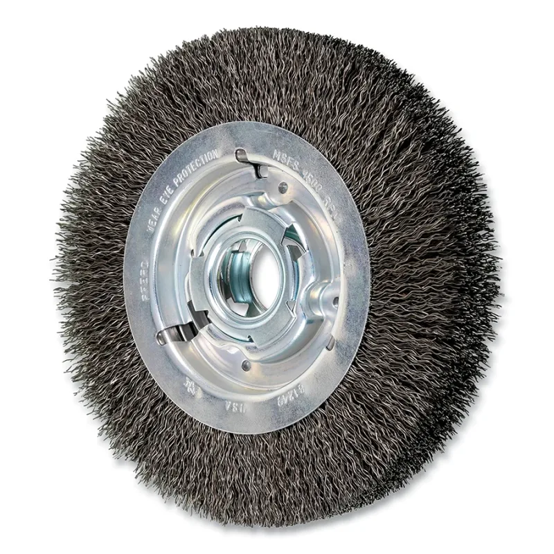 8" CRIMPED WIRE WHEEL WIDE FACE .020 CS WIRE